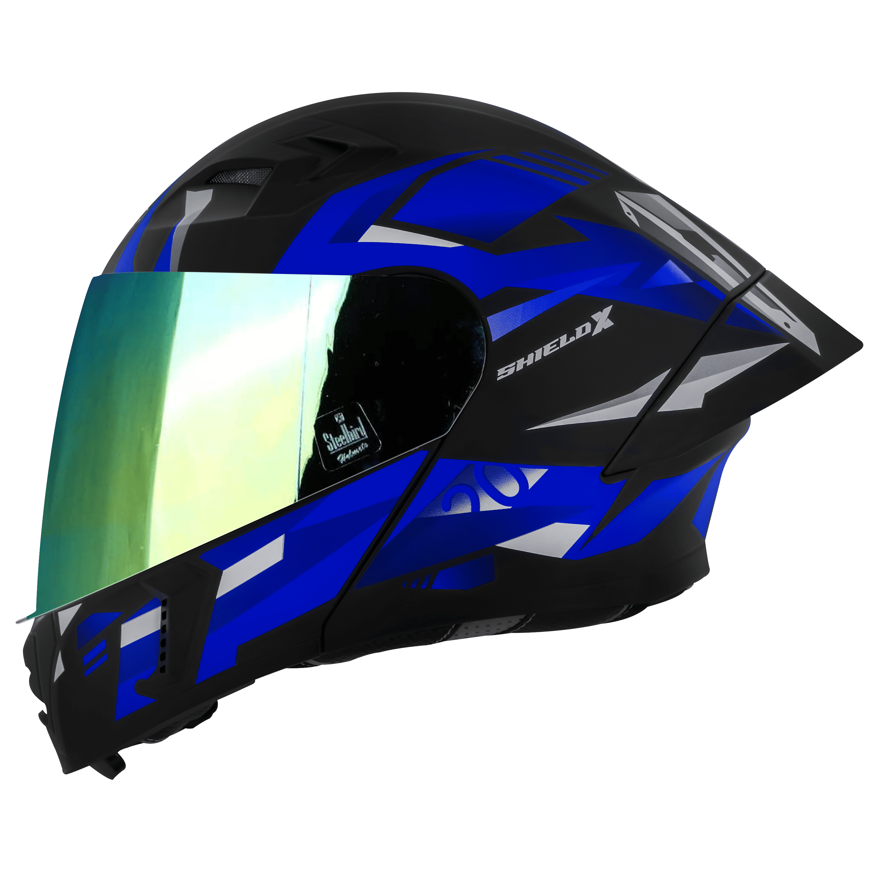 SBA-20 SHIELD X GLOSSY BLACK WITH BLUE